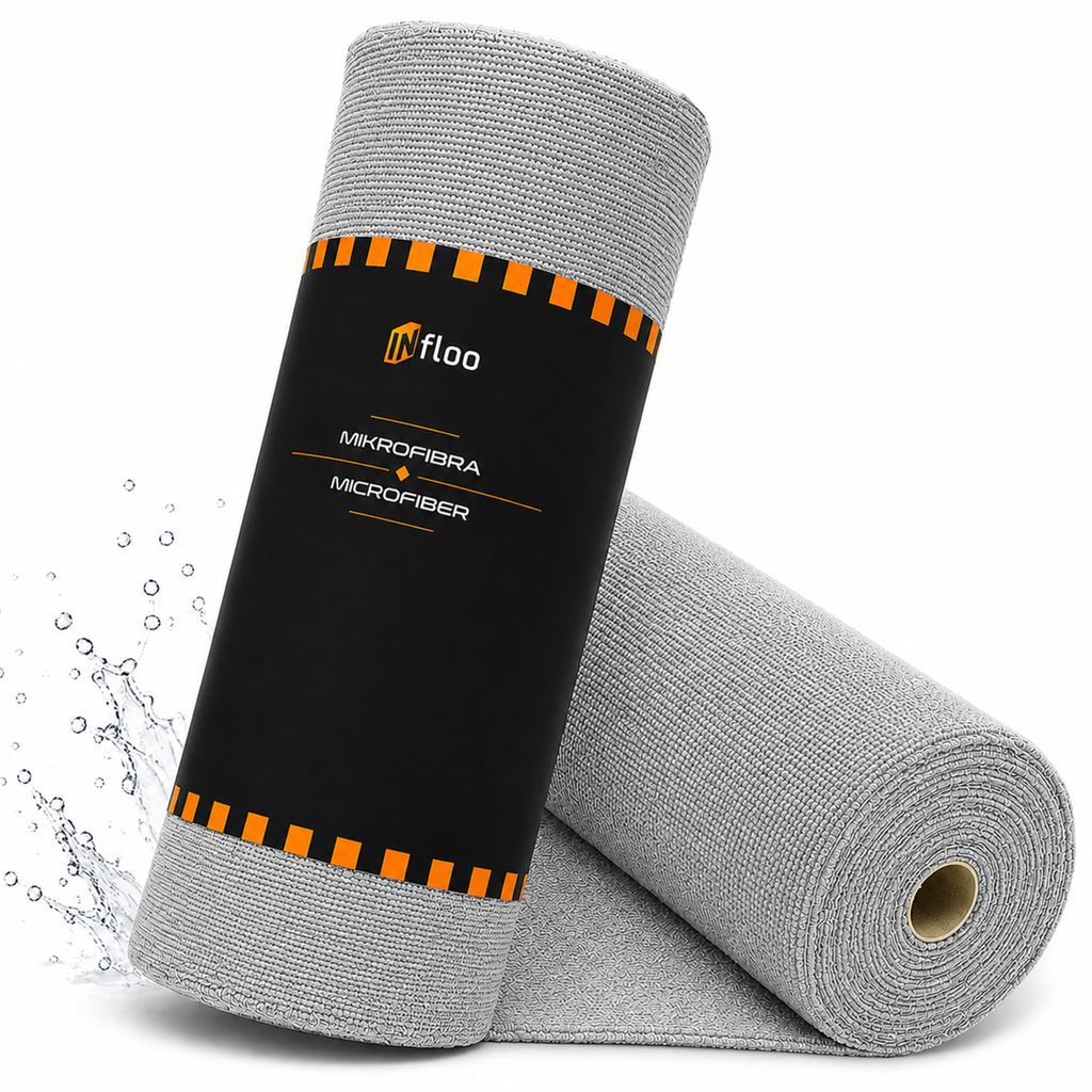 Mikrofasertücher Rolle 30x30 cm 30 Stück Reinigungstücher Produktbild 