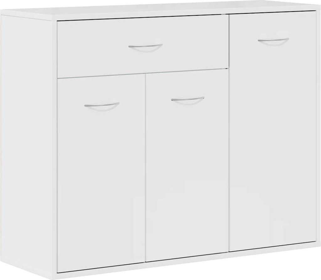 vidaXL Kredens biały wysoki połysk 88×30×70 cm płyta Zdjęcie produktu 1