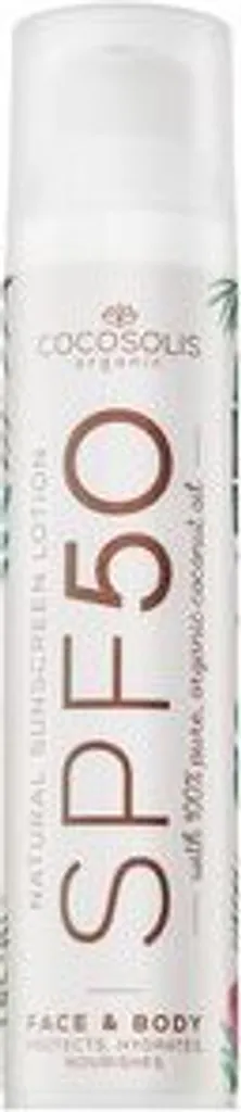 Crème Solaire Peau Sensible SPF50 COCOSOLIS Anti-Traces Blanches 100ml