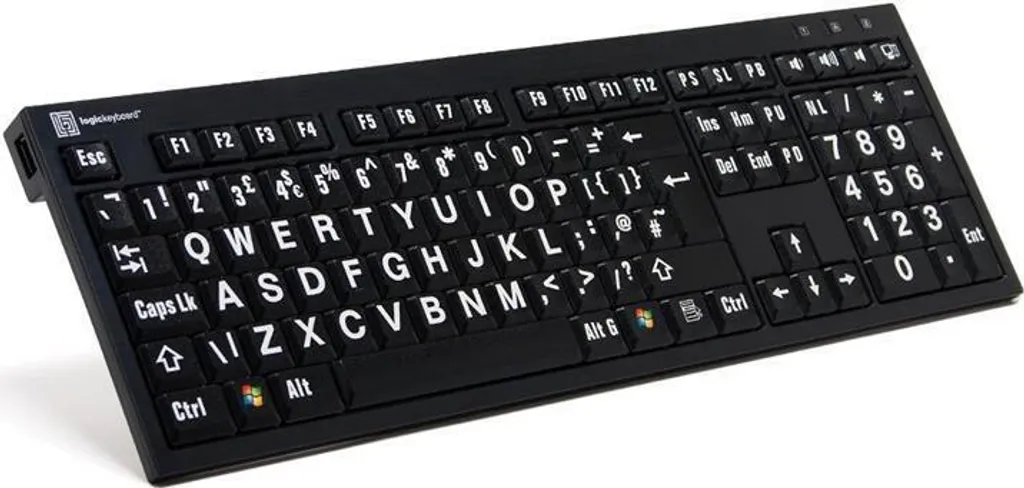 Clavier USB AZERTY LargePrint à grandes touches Logickeyboard