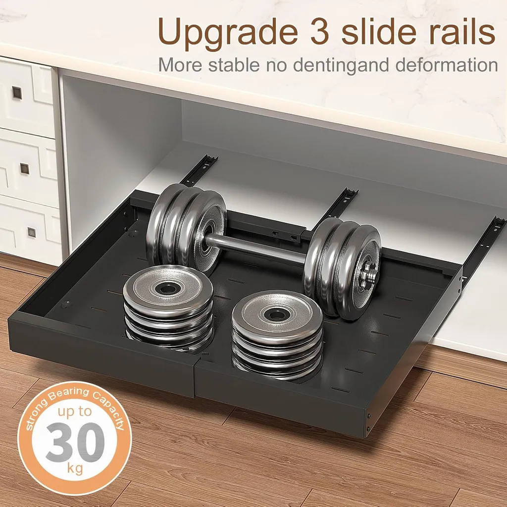 Aménagement de placard cuisine : tiroir extensible pour rangement bas - 7