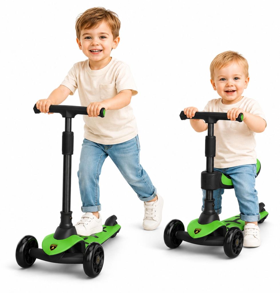 Lamborghini Kinder Roller Scooter ab 3 Jahren bis 50 kg - Produktbild 