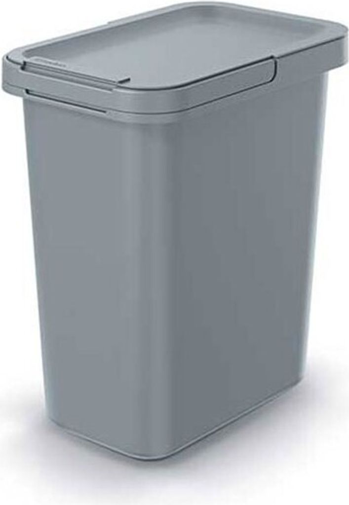 Papierkorb mit Deckel grau SYSTEMA NKS12-429U Produktbild 