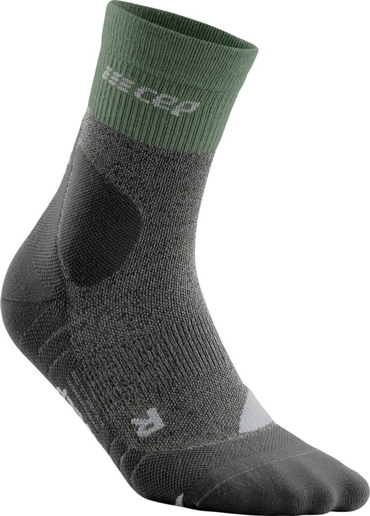 CEP hiking merino* mid-cut socks, men green/grey green/grey III