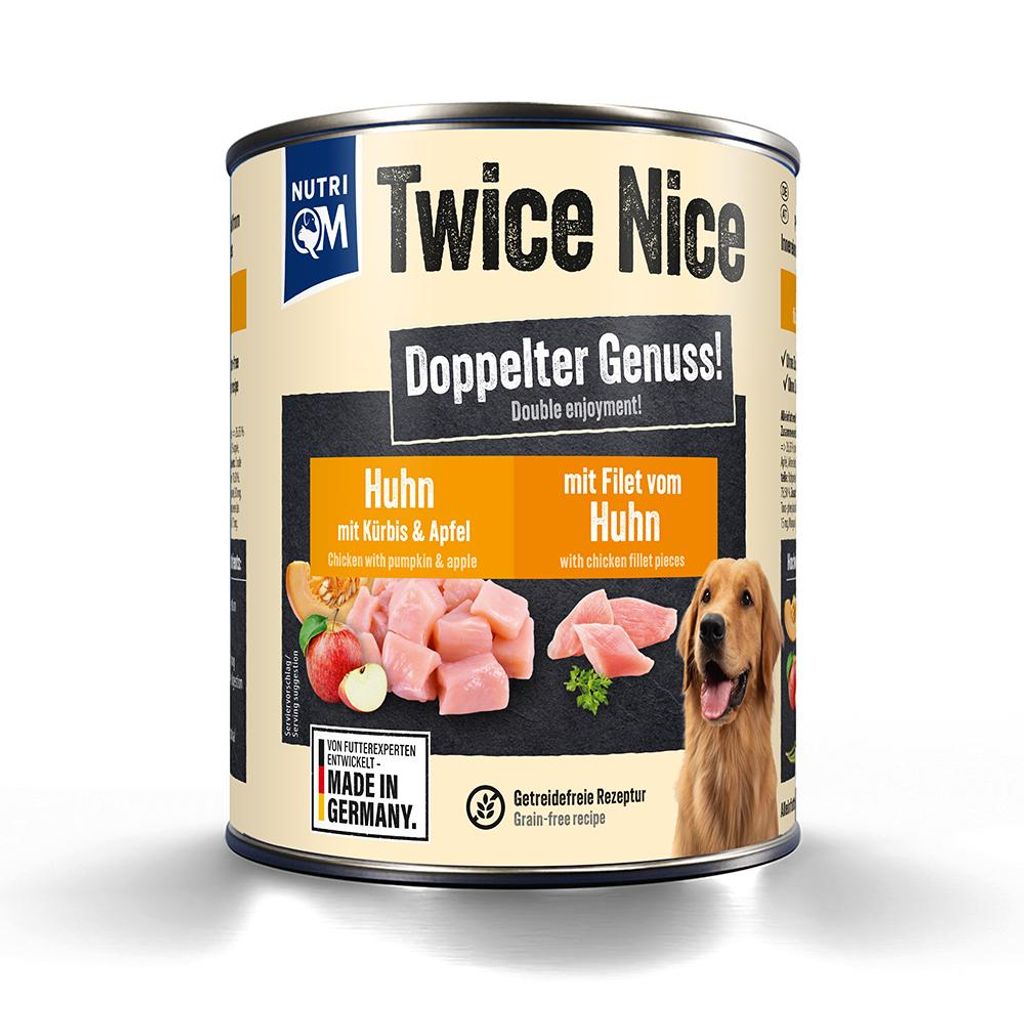 NutriQM Twice Nice Huhn & Hühnerbrustfilet 6 x 800g