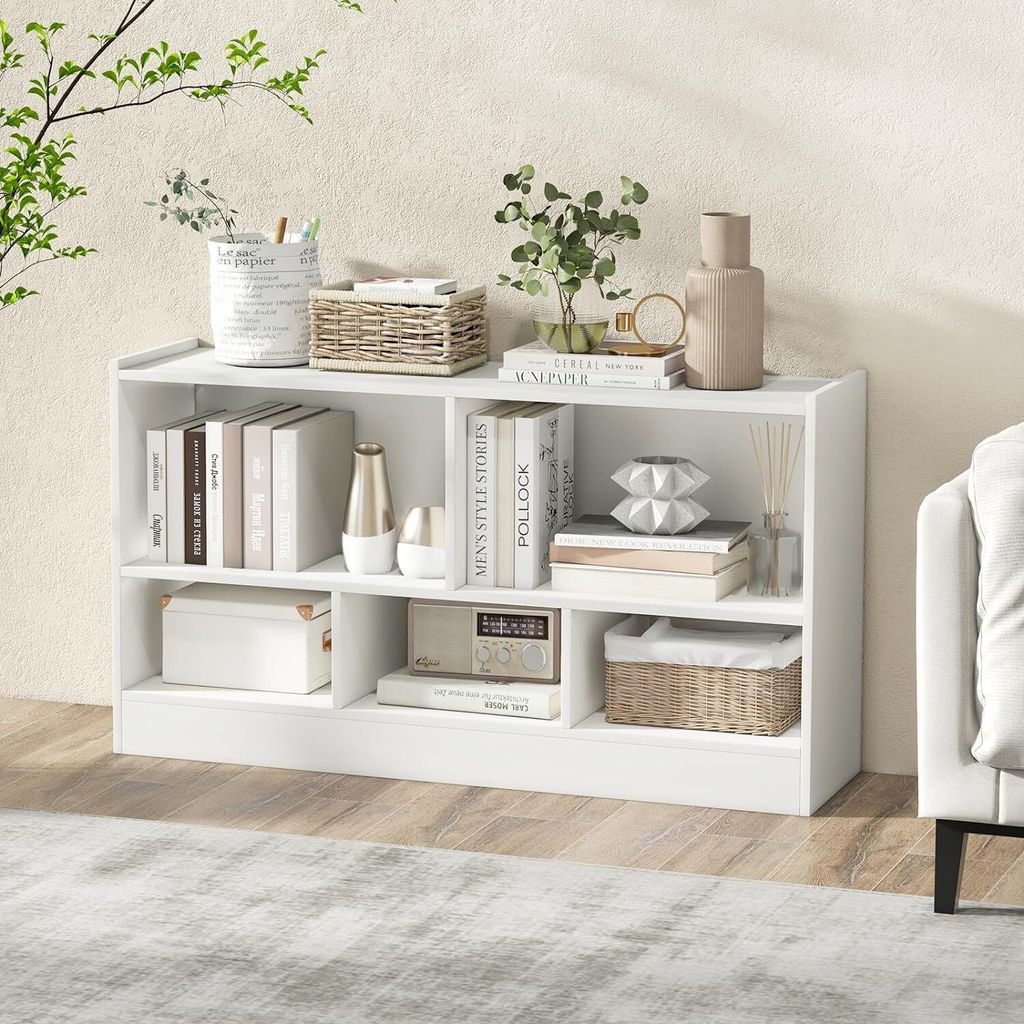 KOMFOTTEU detská skrinka na hračky, regál na hračky s 5 Obrázok produktu 7