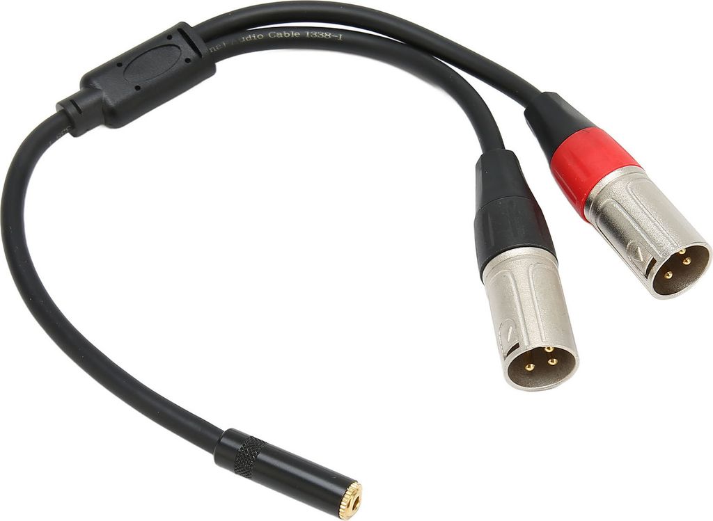 3,5 mm (1/8 inch) naar XLR microfoonkabel. 3,5 mm (1/8 Productafbeelding 