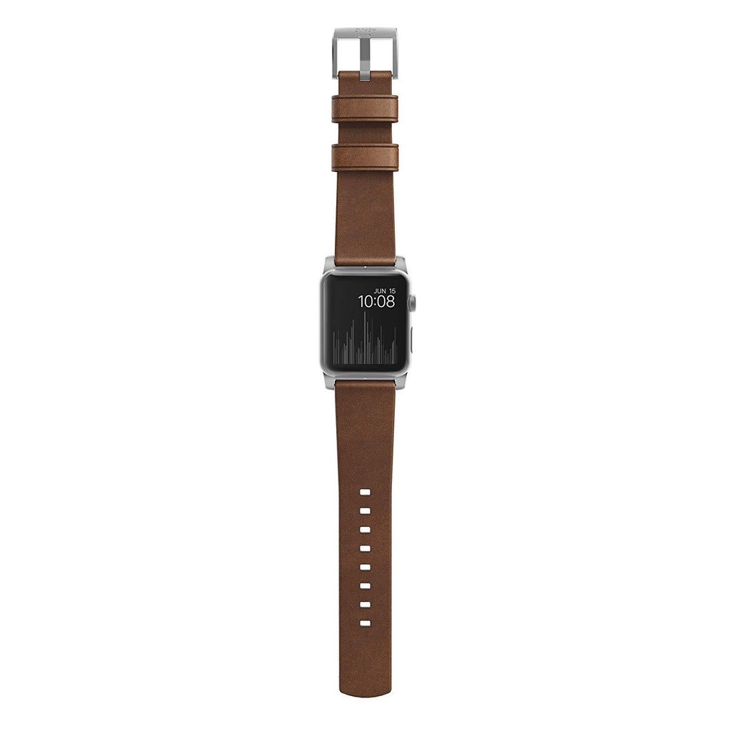 Nomad Modern Bracelet en Cuir Marron / Argenté 45/46/49 mm Image du produit 