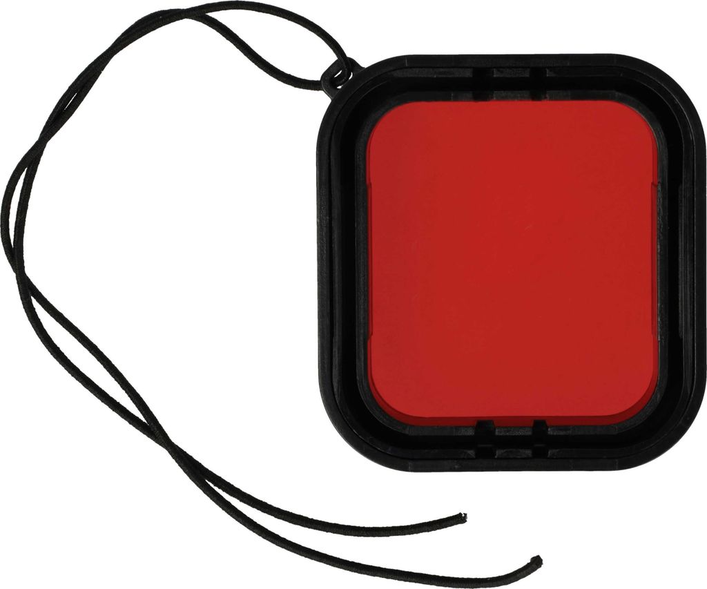 vhbw Unterwasserfilter Objektivfilter kompatibel mit GoPro Hero 6, 5 Unterwassergehäuse für ActionCam - Tauchfilter Rot-Farbfilter