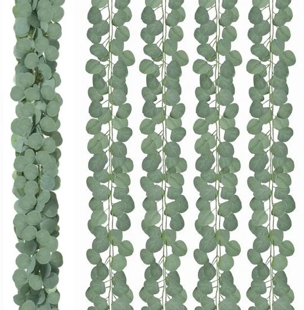 Eucalyptus artificiel pour mariage et arche florale lot de 12 tiges 2m