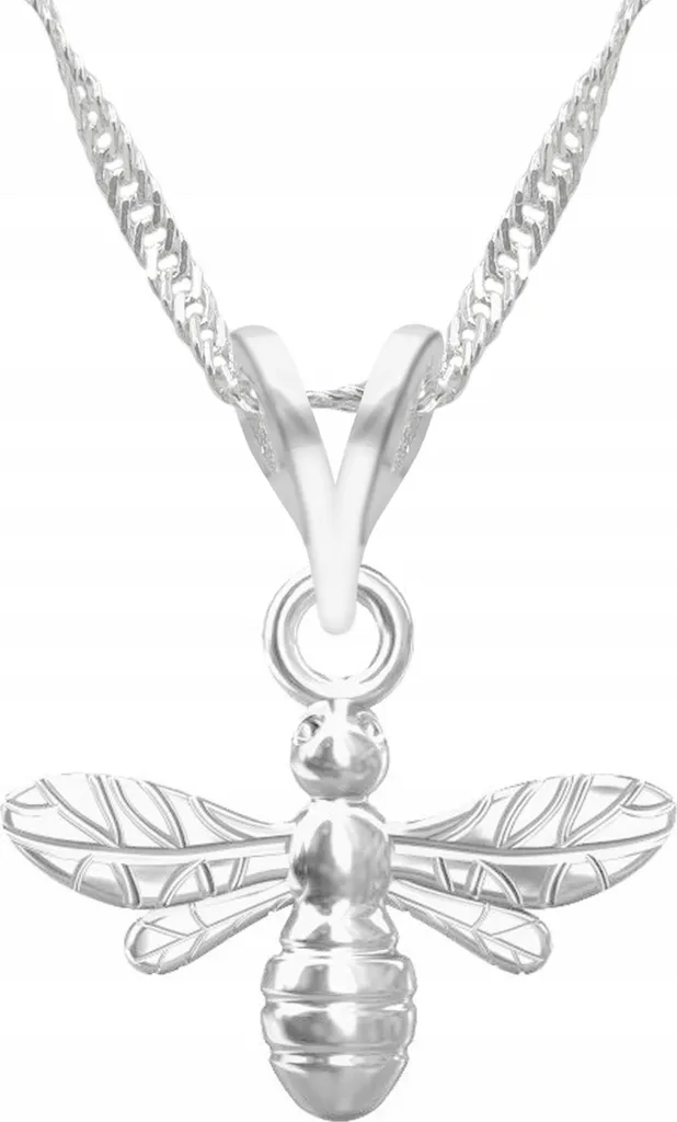 Collana in argento con motivo di insetti (ape, vespa) - Argento 925