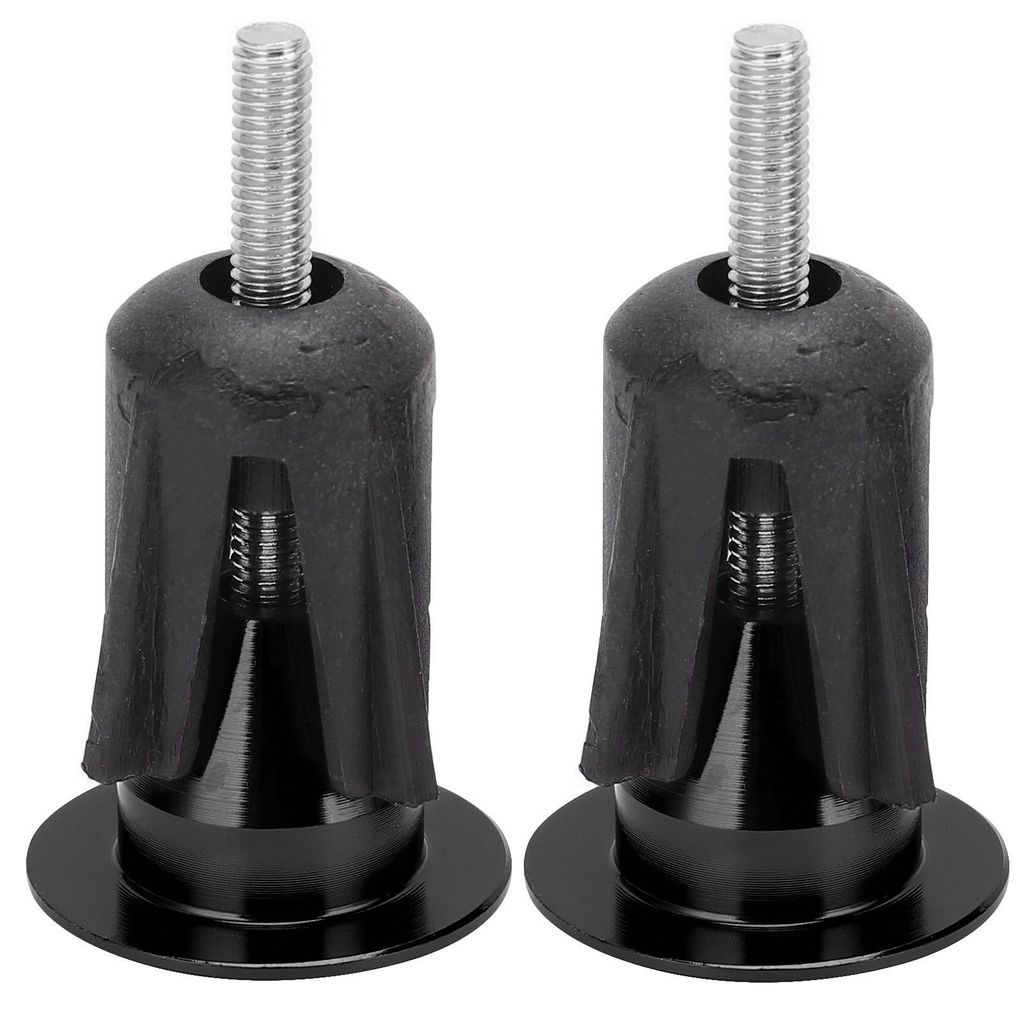 2PCS Fahrradlenker Endkappe Fahrradstecker für Mountainbikes RennräderSchwarz