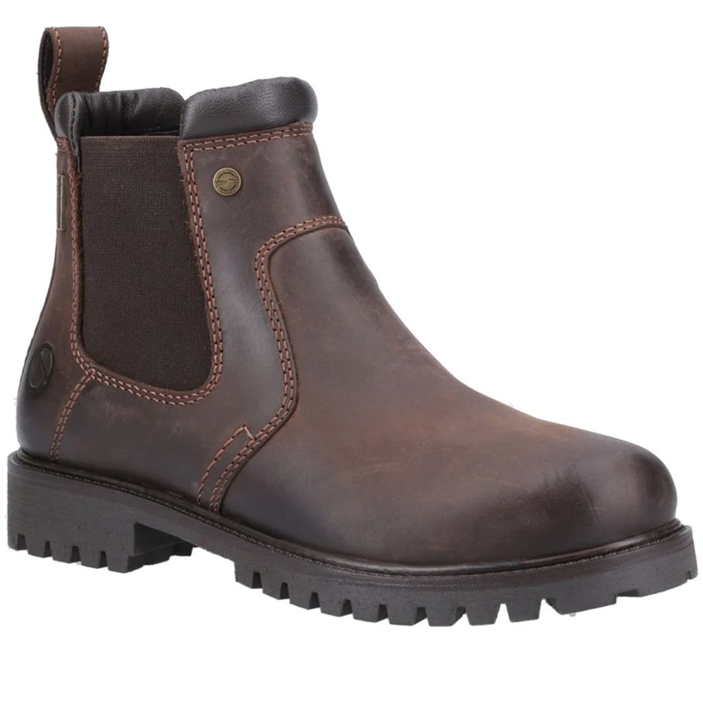 Cotswold - Damen Stiefeletten "Pamington", Leder FS11054 (40 EU) (Braun)