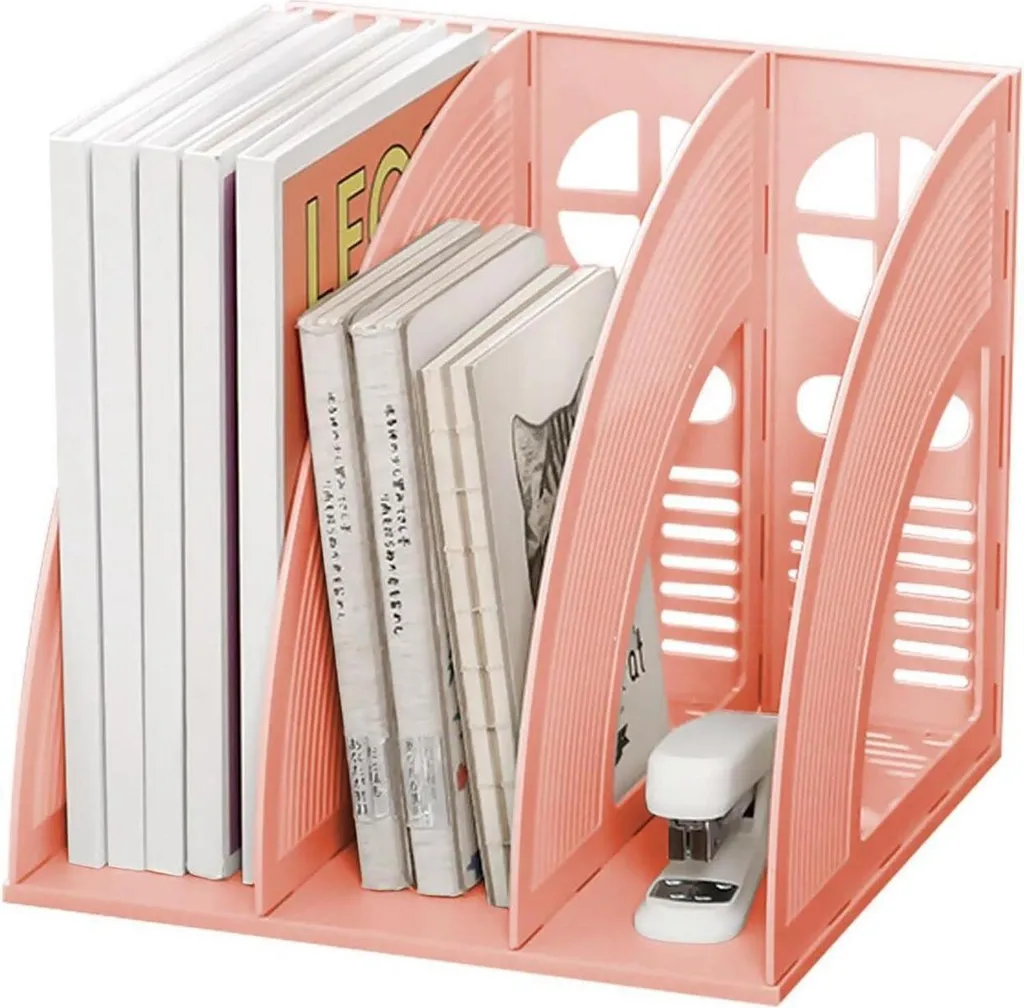 Porte-documents triple A4 robuste en plastique avec modules de stockage