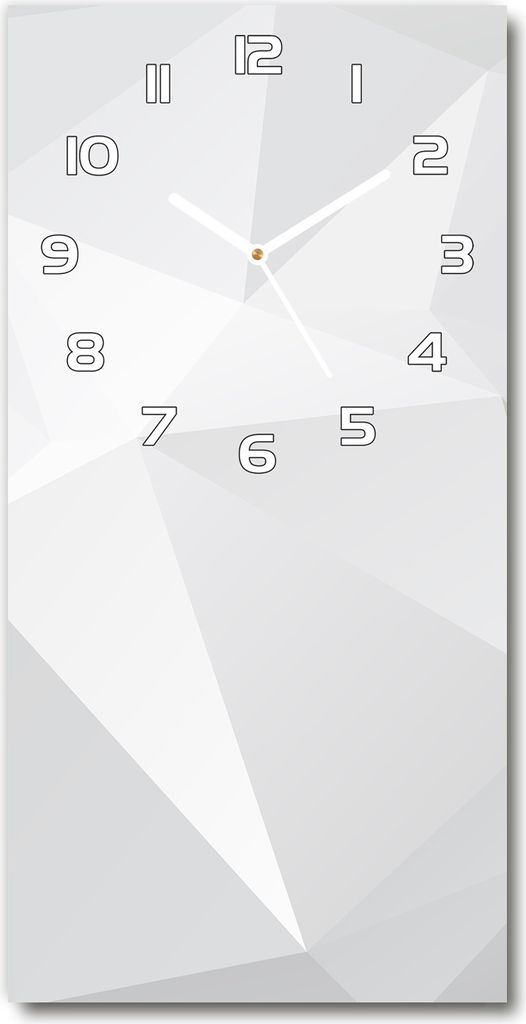 Wanduhr aus Glas – 30x60 cm - Glasbild - Glasuhr - Gehärtetes Glas -Abstraktion Hintergrund