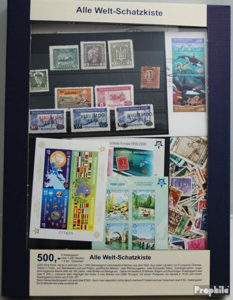 Briefmarken Alle Welt Schatzkiste Nr. 225