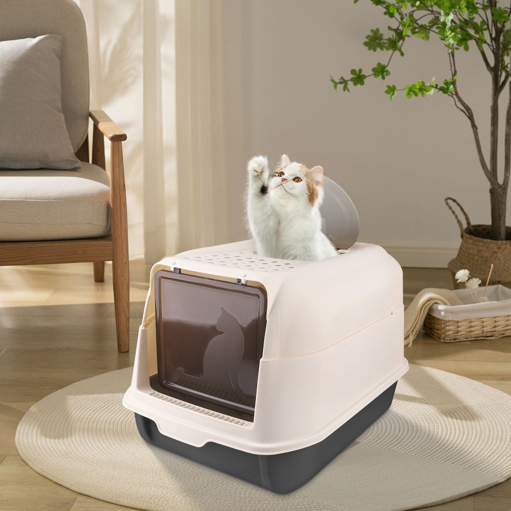 XXL Katzentoilette,Katzenklo mit Deckel,Geruchlose Produktbild 2