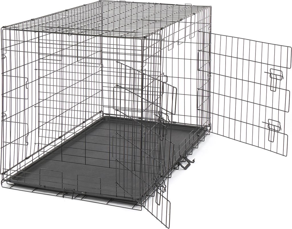 FCH Hundekäfig 121×74×81 cm, Metall-Hundebox, Produktbild 4