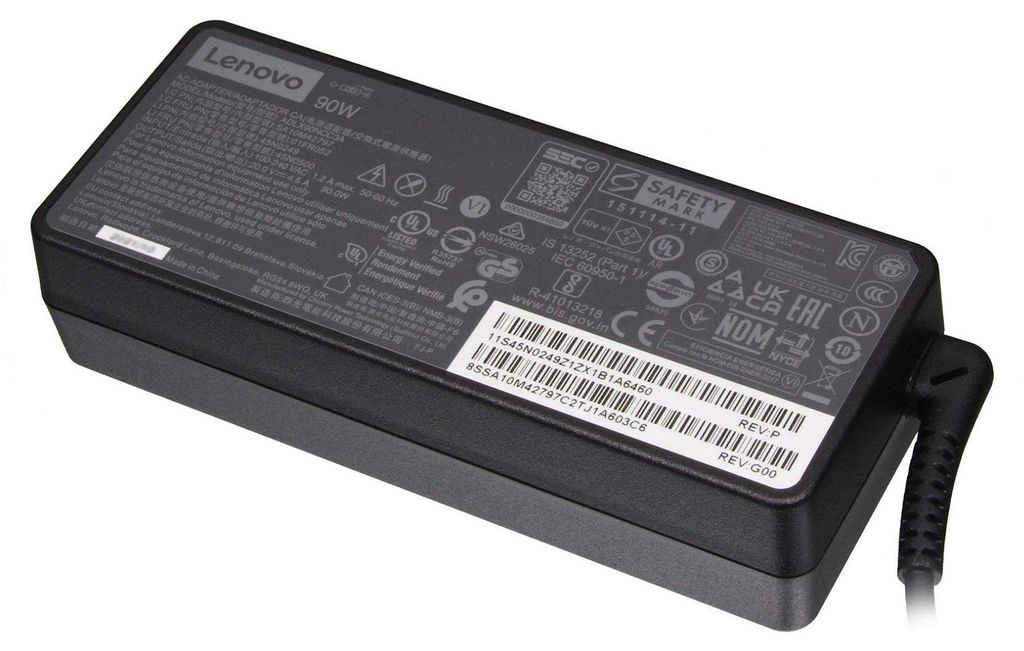 Lenovo 90W 2pin, Laptop, Vnitřní, 100-240 V, 50/60 Hz, 90 Obrázek produktu 