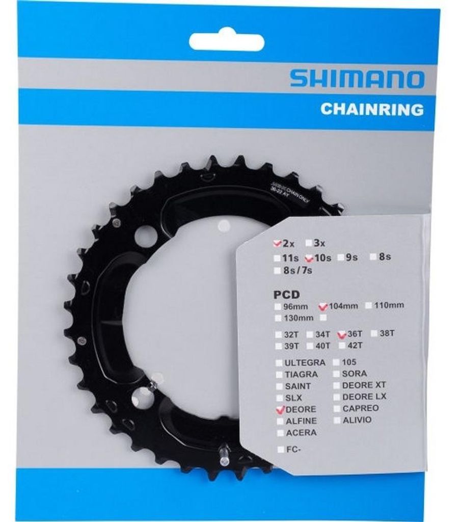 Shimano Kettenblatt Deore FC-M617 104 mm 36 Zähne