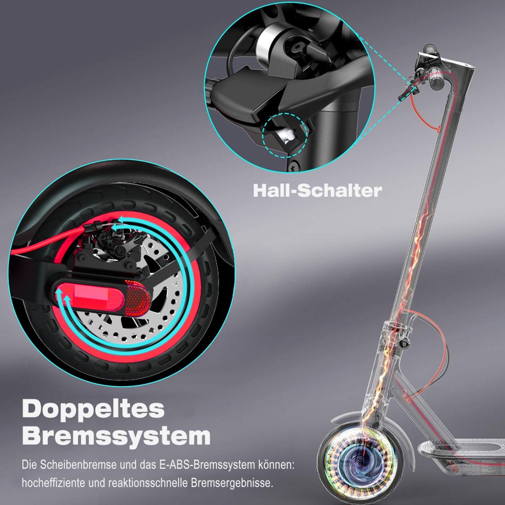 E Scooter mit Straßenzulassung  max 30km Reichweite 8,5 Produktbild 6