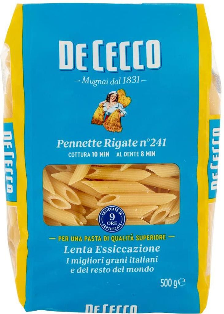 10x Pasta De Cecco 100% Italienisch Penne Mezzane Rigate N°241 Nudeln 500g + Italian Gourmet Polpa 400g