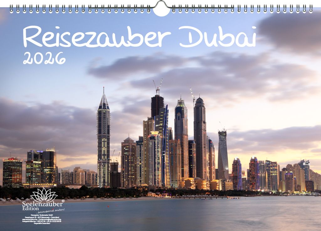Reisezauber Dubai DIN A3 Kalender für 2026 Landschaft Reise Produktbild 