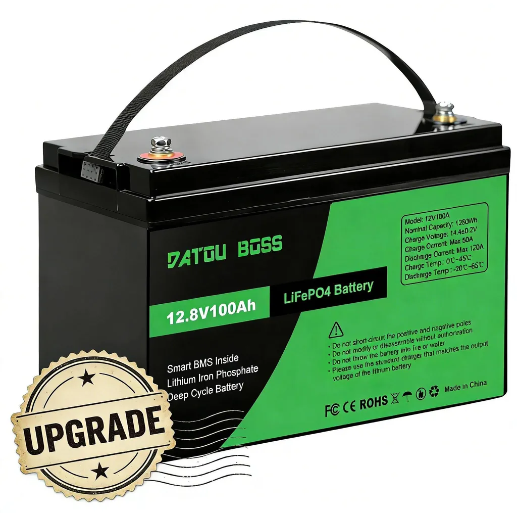 Batterie de Service Lithium 12V 100Ah à Cycle Profond pour Solaire et Loisirs
