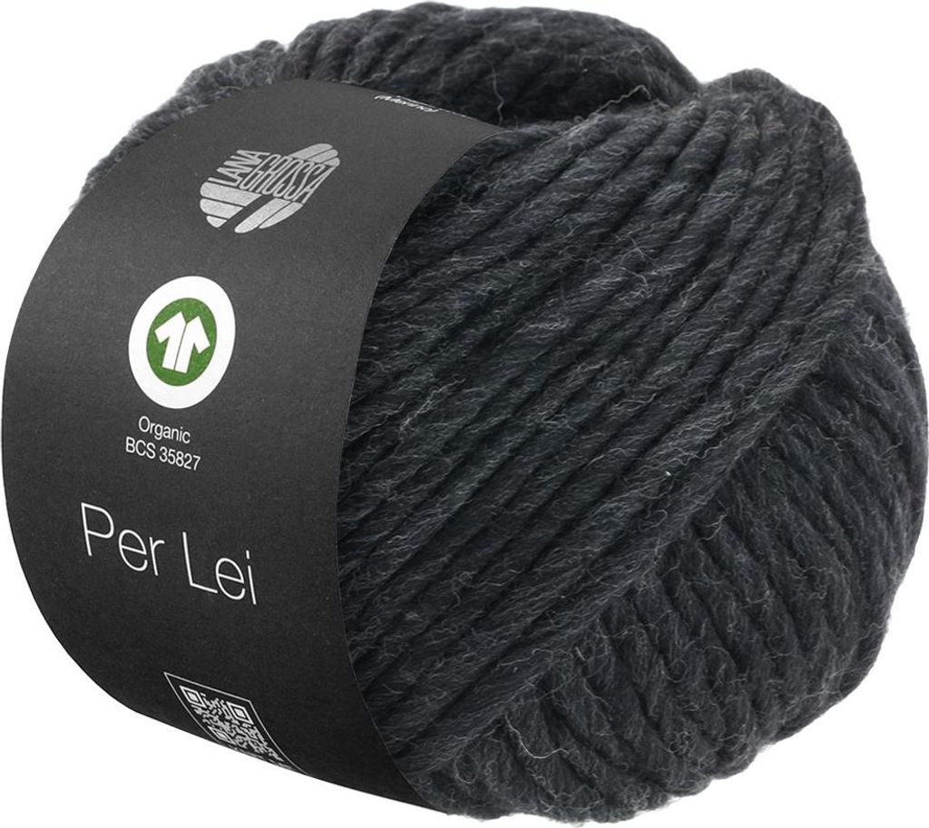 Lana Grossa Per Lei GOTS 009 Anthrazit 50g