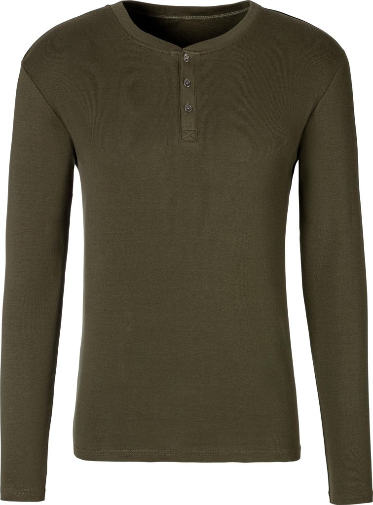 H.I.S. Langarmshirt khaki Größe XL