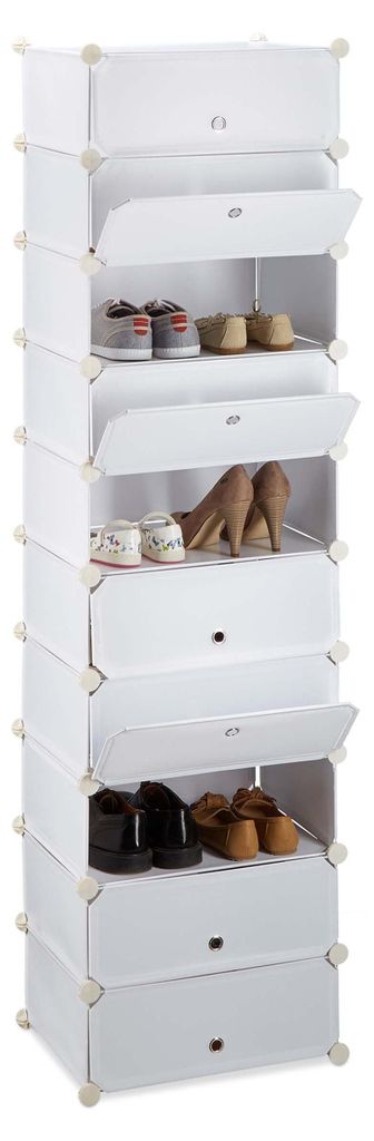 Relaxdays Schuhregal 10 Ebenen, Schuhschrank groß, Produktbild 