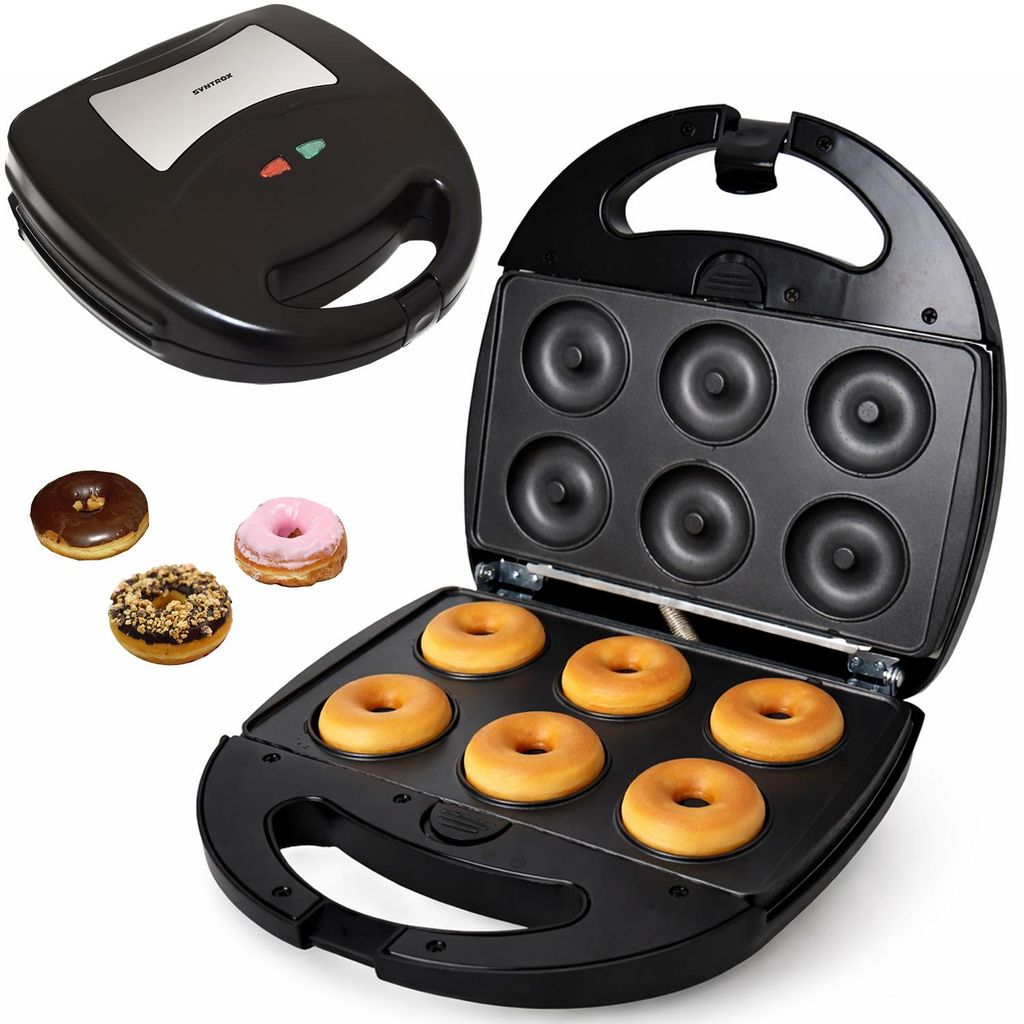 Syntrox Germany Donut Maker 1300W Wechselplatten Antihaftbeschichtet