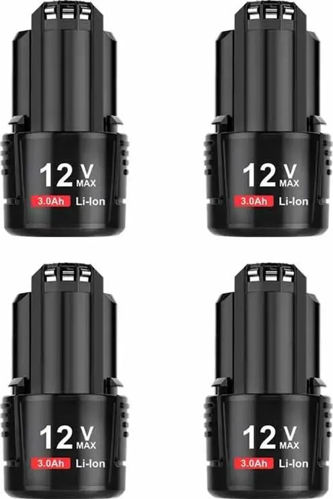 Batteries 3000 mAh à Haute Autonomie et Recharge Rapide - Pack de 4 Pièces
