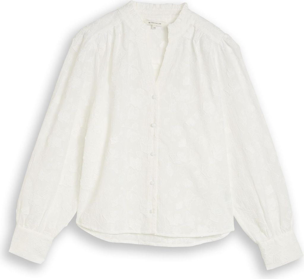 Loose Fit Bluse mit Stickerei