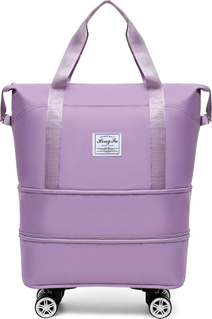 Erweiterbare Reisegepäcktasche mit mehreren Fächern, großer Kapazität, Reißverschluss, wasserdichter Seesack, Koffer mit Rädern