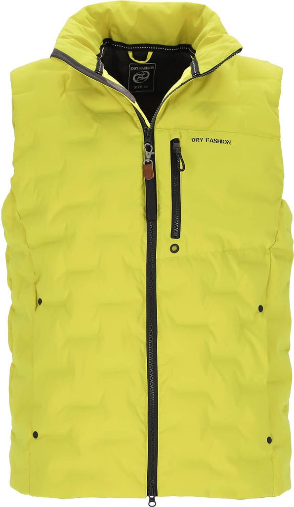 Dry Fashion Herren Steppweste Nordstrand mit Stehkragen - Gesteppte Weste in sportiver Passform in Apfelgrün Größe 4XL