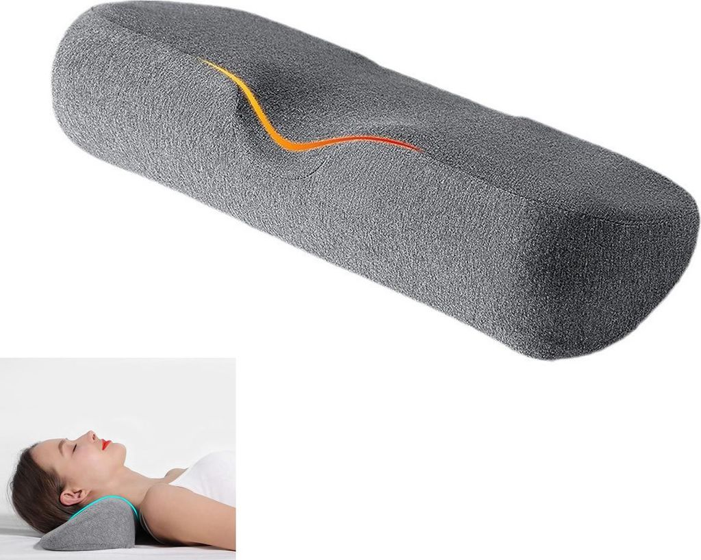 Ergonomisches Memory-Schaum Nackenkissen 46×18×9,5 cm, Produktbild 