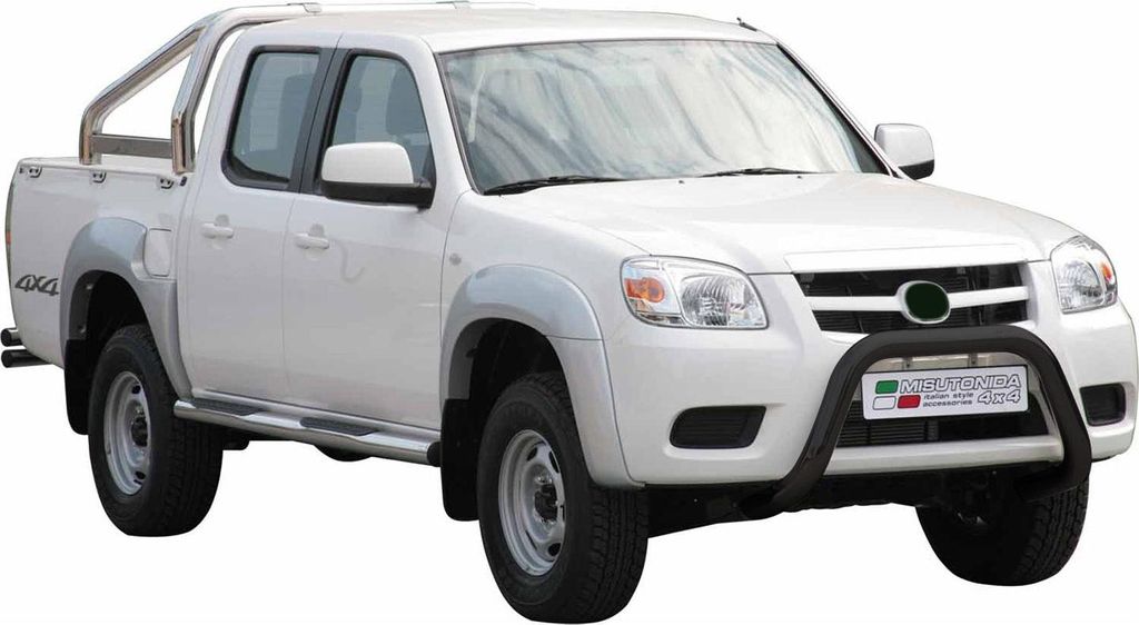 Frontbügel Frontschutzbügel für Mazda BT-50 2009-2012 ø76mm Stahl Schwarz Schutz