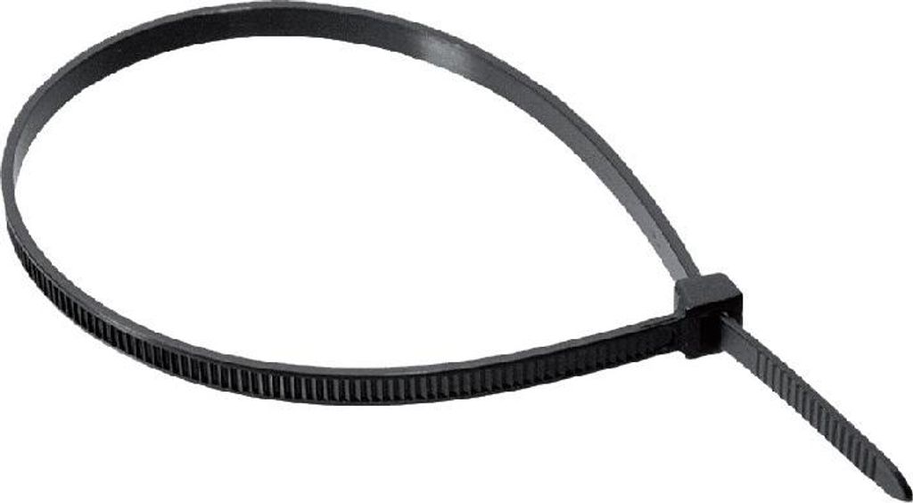 Kabelbinder 4,3mm x 200mm schwarz stark weich CT4.3X200B