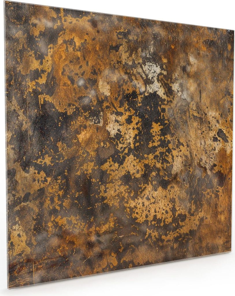 Küchenrückwand Spritzschutz Glas mit Motiv Rostige Textur 40 x 40 cm