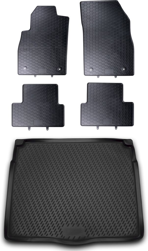 Gummi Kofferraumwanne + Fußmatten Set für Opel Astra J, Bj. Produktbild 