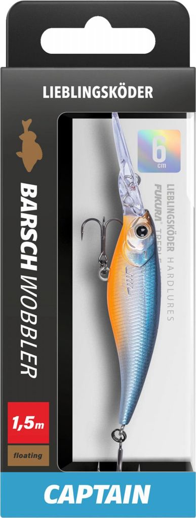 Lieblingsköder Barschwobbler 6,0cm Captain
