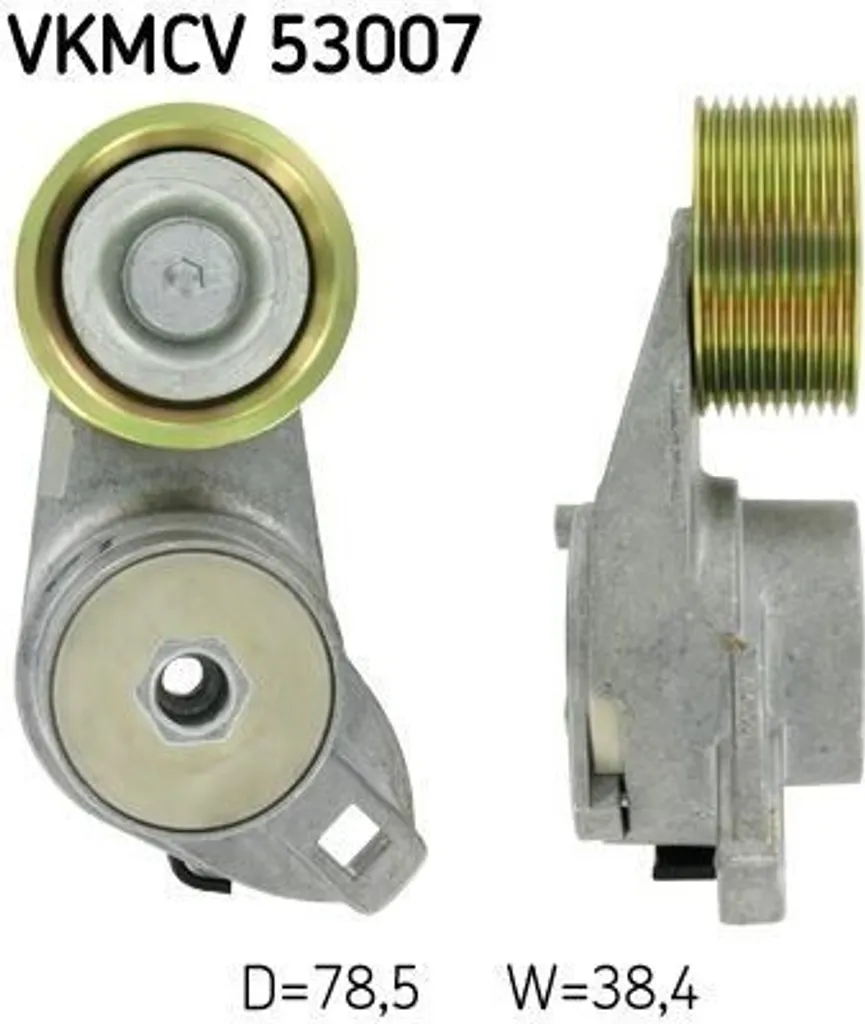 Galet Tendeur pour Courroie Trapézoïdale SKF VKMCV 53007 Vito et CR-V III