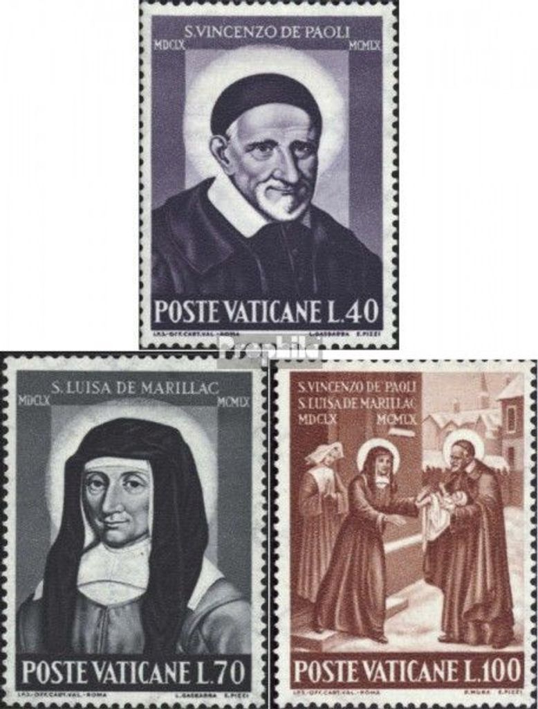 Briefmarken Vatikanstadt 1960 Mi 360-362 (kompl.Ausg.) gestempelt Sondermarken