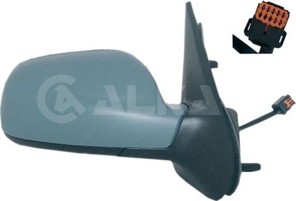 ALKAR 6122365 Außenspiegel Seitenspiegel Rechts für CITROËN XSARA (N1) Beheizt Konvex Grundiert Elektrisch