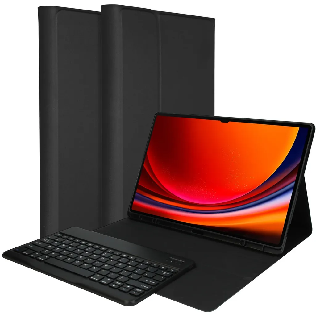 Custodia Tastiera Bluetooth per Samsung Tab S9 Ultra 14.6 - QWERTY Nero