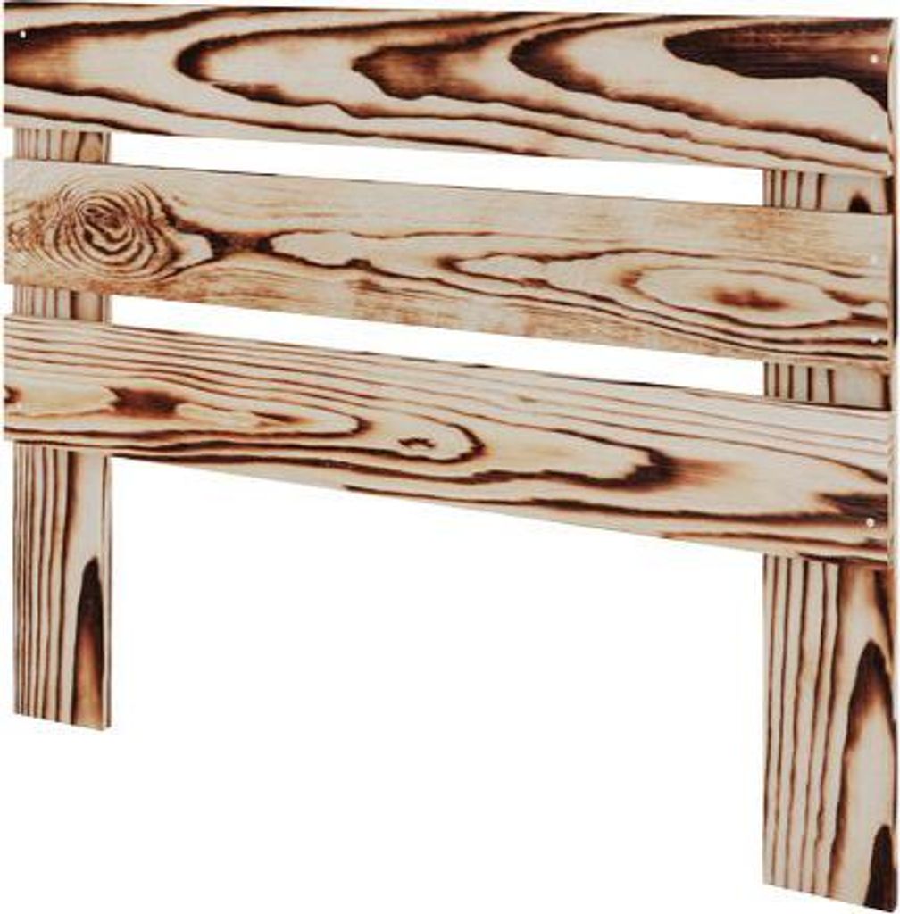 Lermowood Bettkopfteil "Z1" 120x90cm Geflammt –Elegantes Kopfteil fürs Bett – stilvoll und bequem – verschiedene Größen & Farben - Massivh...