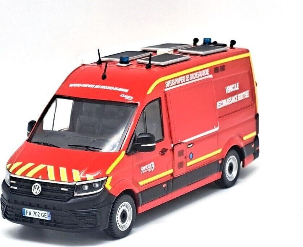 VOLKSWAGEN Crafter L2H2 SDIS Robotic Reconnaissance Vehicle - 13 Bouches du Rhône - Limitiert auf 504 Ex., ODE150, Maßstab1/43, ODEON