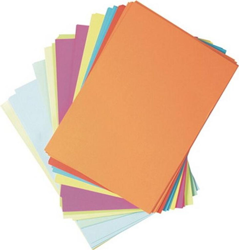 500 (2x 250) Blatt farbiges Druckerpapier buntes Kopierpapier