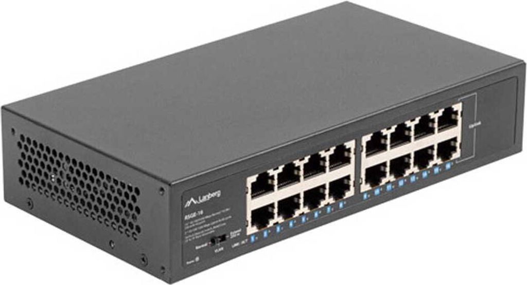 Lanberg Switch RSGE-16 16X 1GB Gigabit Ethernet Unmanaged Produktbild 